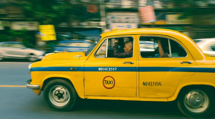 Taxi at Delhi Indira Gandhi International Airport