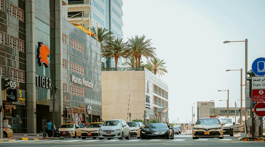 Taxi at Dubai International Airport