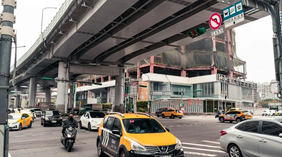 Taxi at Taipei Taiwan Taoyuan International Airport