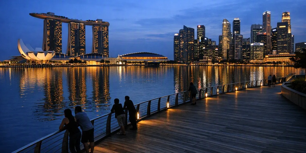 Marina Bay, Singapore - destination from Singapore Changi Airport