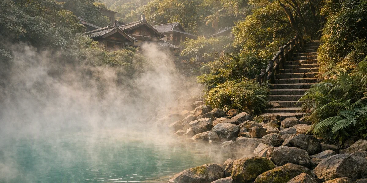 Beitou Hot Springs, Taipei - destination from Taipei Taiwan Taoyuan International Airport