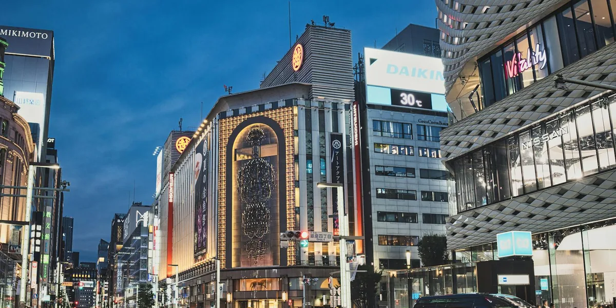 Ginza, Tokyo — destination from Tokyo Narita International Airport