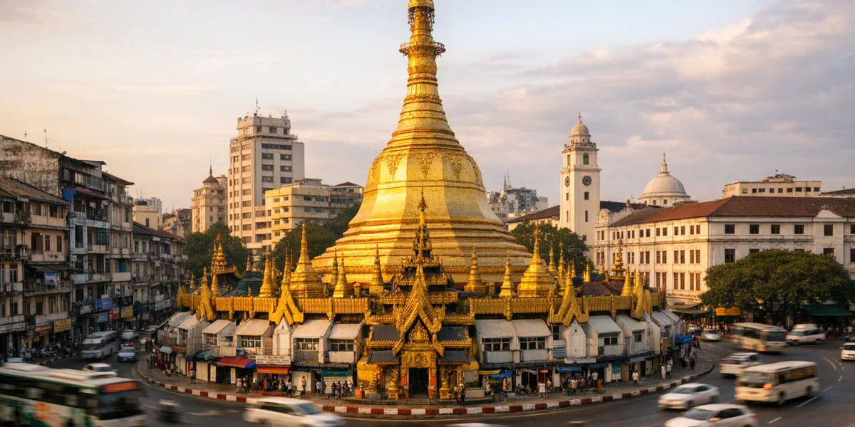 Sule Pagoda, Yangon - destination from Yangon International Airport